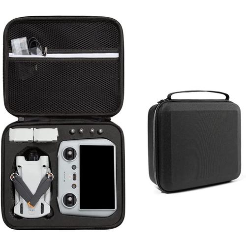 Étui de Transport en Nylon Compatible pour DJI Mini 3 Pro, Sac de Rangement  Portable, Accessoires de Drone (Doublure noir)