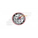 PATCH / ECUSSON 3D PVC SCRATCH BLASON TIREUR ELITE NOIR AVEC COQ