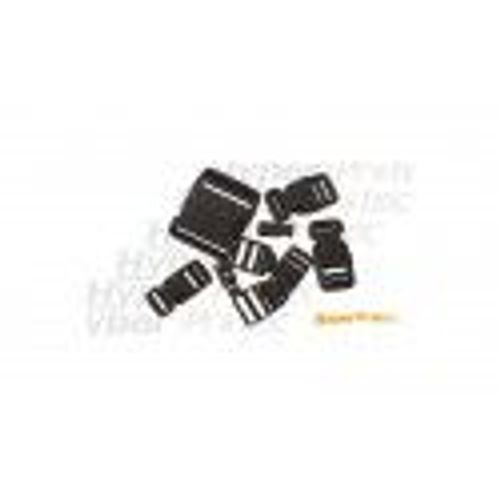 Set De 9 Boucles De Fermeture Clips Noir