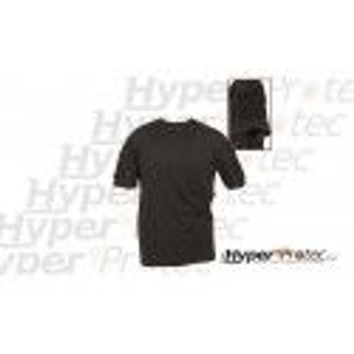 Tee Shirt Noir Pas Cher Coupe Tactique Avec Poches Discrètes Sur Manche
