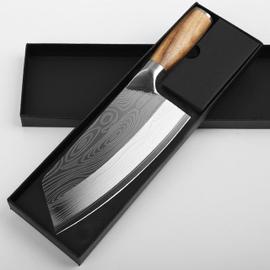 SHAN ZU Couteau de Chef Damas 21 cm, Japonais AUS10 Acier Damas 67
