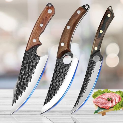 Couteau C E F - Couteau De Cuisine Japonais Opaque En Acier Inoxydable 5cr15, Ustensile À Désosser, Pour La Viande, Pour La Chasse Et Le Boucher