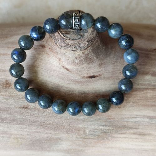 Bracelet Pierres Naturelles - Labradorite - Fabriqué En France