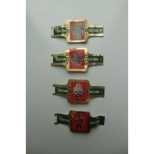 4 Bagues De Cigare Cogétama - Culture Teque - N° 14 - 17 - 20 - 21/24