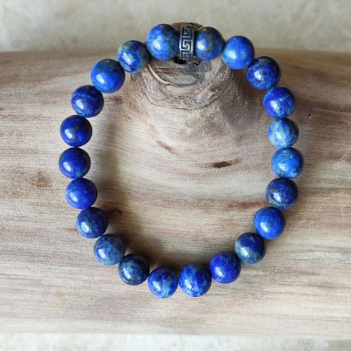 Bracelet Pierres Naturelles - Lapis Lazuli - Fabriqué En France