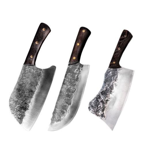 Acheter Ensemble de couteaux à désosser de cuisine en acier, couteau  japonais fait à la main, ensemble de couteaux de cuisine, couperet 3 pièces
