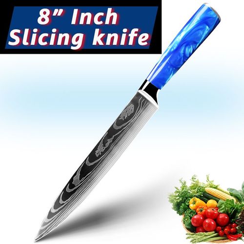 Tranchage - Ensemble De Couteaux Japonais Santoku Chef, 7cr17 440c Couteaux Utilitaires Professionnels En Acier Inoxydable À Haute Teneur En Carbone Pour Trancher Le Pain