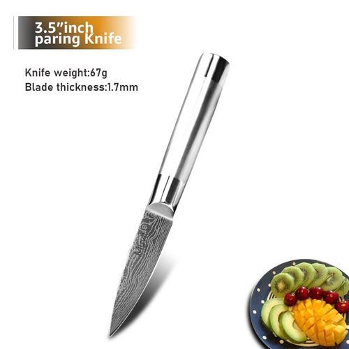 Couteau À Éplucher - Ensemble De Couteaux Japonais Santoku Chef, 7cr17 440c Couteaux Utilitaires Professionnels En Acier Inoxydable À Haute Teneur En Carbone Pour Trancher Le Pain