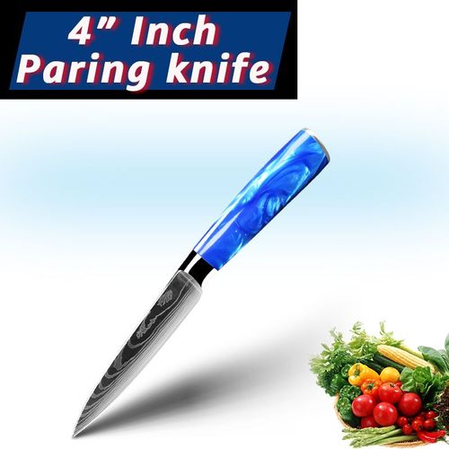 Poseur - Ensemble De Couteaux Japonais Santoku Chef, 7cr17 440c Couteaux Utilitaires Professionnels En Acier Inoxydable À Haute Teneur En Carbone Pour Trancher Le Pain