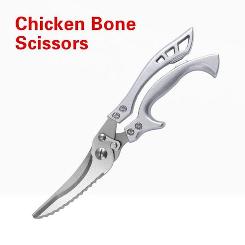 Ciseaux - Santoku Couteau De Chef En Acier Inoxydable 5cr15, Outils De Cuisine, Couteau À Pain, Couperet À Viande, Ciseaux Utilitaires Puissants Pour Poulet
