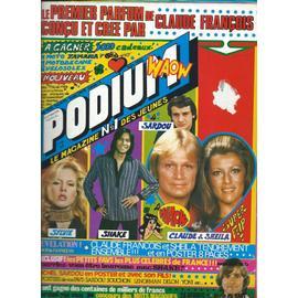 Podium 01/10/1976 Claude François & Sheila, Sylvie Vartan, Sardou ...