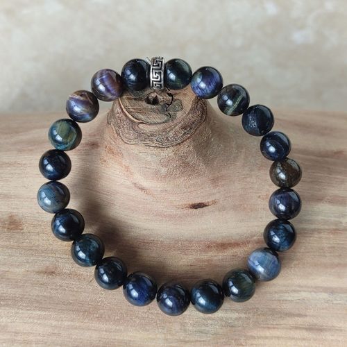 Bracelet Pierres Naturelles - ?il De Faucon - Fabriqué En France