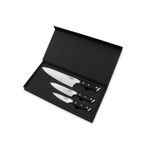 Coffret 3 Couteaux De Cuisine Fukito Ebène X50