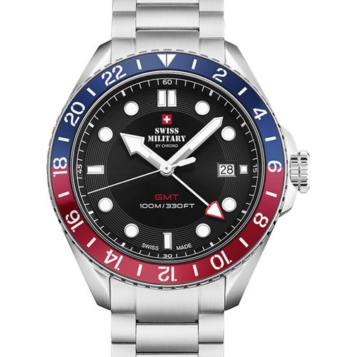 Mens Watch Swiss Military Sm34095.01, Quartz, 43mm, 10atm