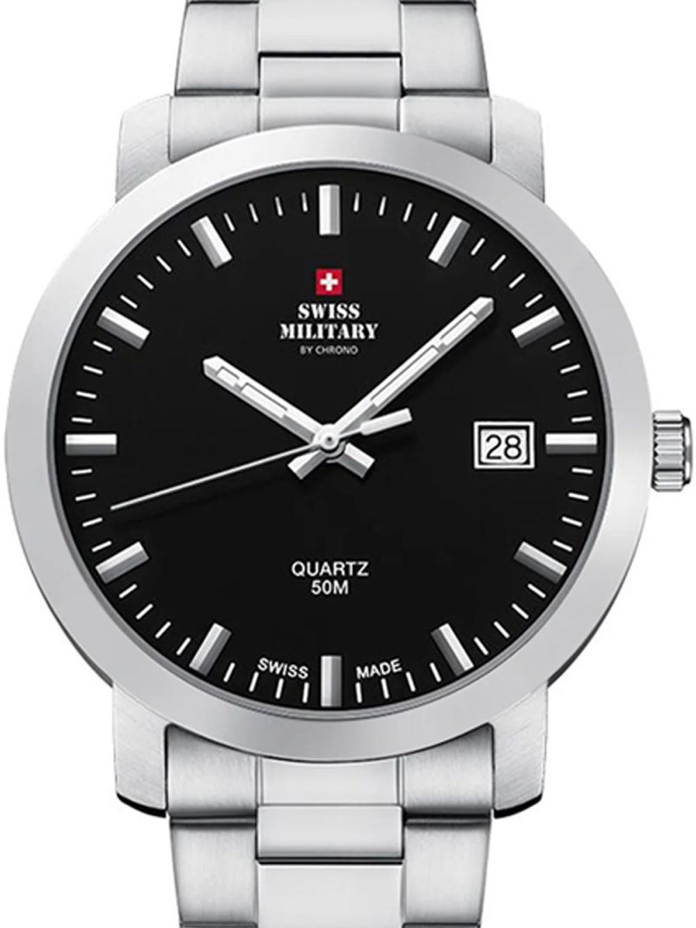 Mens Watch Swiss Military Sm34083.01, Quartz, 40mm, 5atm