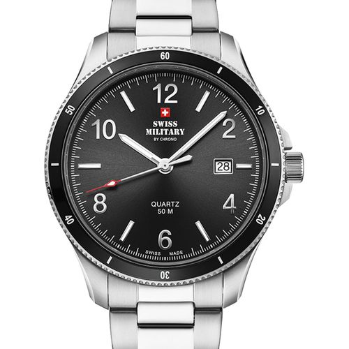 Mens Watch Swiss Military Sm34096.01, Quartz, 42mm, 5atm