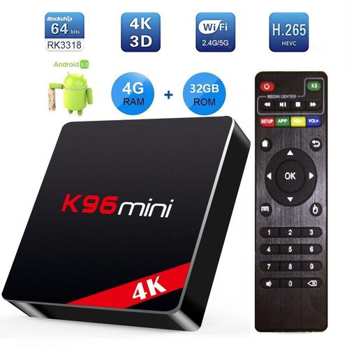 Convient pour Boîtier Smart TV K96 Mini RK3318 Android 9.0 4 go/64 go/32 go  4K Wifi BT lecteur multimédia pour jeux vidéo décodeur Android 10