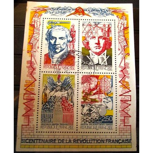 1990. Bf12: Bloc Feuillet: Bicentenaire De La Révolution Française.