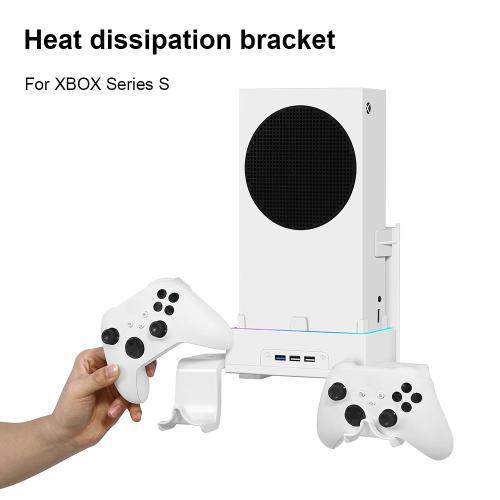 Convient pour Support mural de ventilateur de refroidissement 7 Modes  d'éclairage pour XBOX Series S support de rangement de poignée de jeu