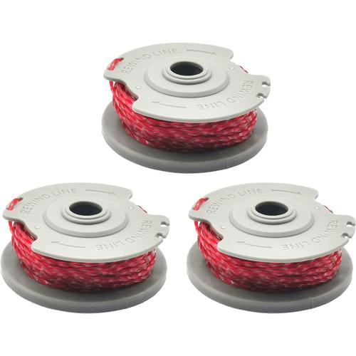 Lot de 3 bobines de fil de rechange 5306-20 pour coupe-bordures Gardena Turbo Trimmer Art 8844 et Art 8845 ¿ Ø 1,65 mm Longueur 9,2 m