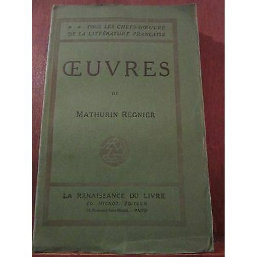 Oeuvres De La Renaissance Du Livre Non Daté