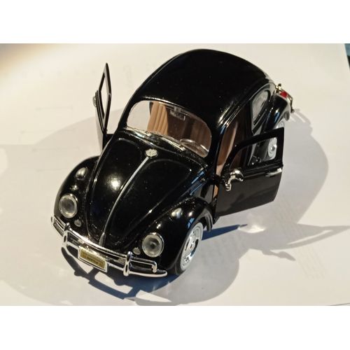 Volkswagen Beetle Noire 1966 1:24