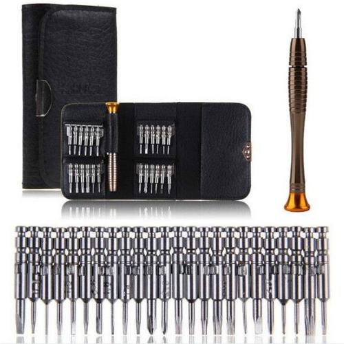 Magnétisme noir - Mini tournevis de précision Torx, jeu magnétique, kit'outils de réparation'ouverture électronique, iPhone, PC, appareil photo, montre, 25 en 1