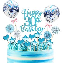 Decoration Gateau Anniversaire 30 Ans,Happy Birthday Cake Topper, Cupcake  Topper Pour Décorer Gâteau D'Anniversaire Fête Pou[u1069] - Cdiscount Maison