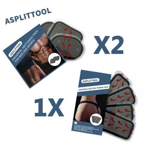 2 + 1 Set 10 Électrode De Ceinture,Compatible Avec Abs Series, Électrode De Rechange Pour Slendertone Ceintures Musculation Abdominales