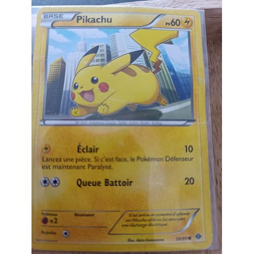 Carte Pikachu 39/99