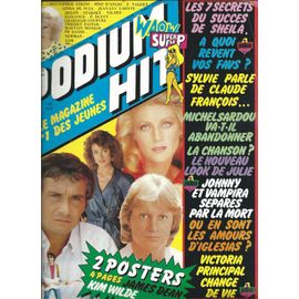 Podium 01/10/1982 Sheila, Vartan, Sardou, Claude François, Hallyday, Iglesias, Victoria Principal, Atkins, F. Valéry, Linda De Suza, Lahaye, Vilard, Charlélie Couture, Pastor, Fr David,Lenorman,Peyrac