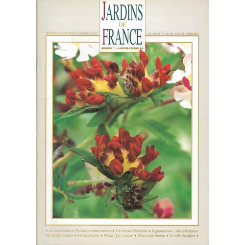 Jardins De France N° 1 Du 01/01/1996 : Les Sarracenia/Plantes Carnivores, Michel Adanson, Les Myrtes/Myrtus, Les Panais/Cerfeuil Tubéreux/Chervis, Les Agapanthes, Jean-Baptiste Leroux, ...