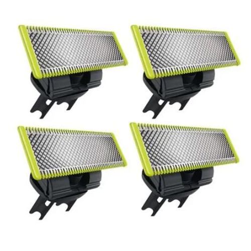 Lames de rasoir Accessoires pour rasoirs électriques pour avec Philips QP230/50 Lames pour avec OneBlade (X4), Compatibles avec tous les manches OneBlade