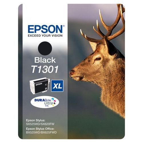 Epson T1301 - Noir - original - blister - cartouche d'encre - pour Stylus Office BX630, BX635, BX935; WorkForce WF-3010, 3520, 3530, 3540, 7015, 7515, 7525
