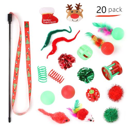 Série De Noël Cat Cat Toys Set Christmas Card Head Pack Cat Cat Toys Set Seven