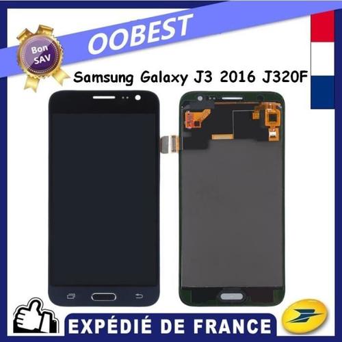 Ecran Pour Samsung Galaxy J3 2016 J320f J320fn Noir Complet Vitre Tactile + Lcd