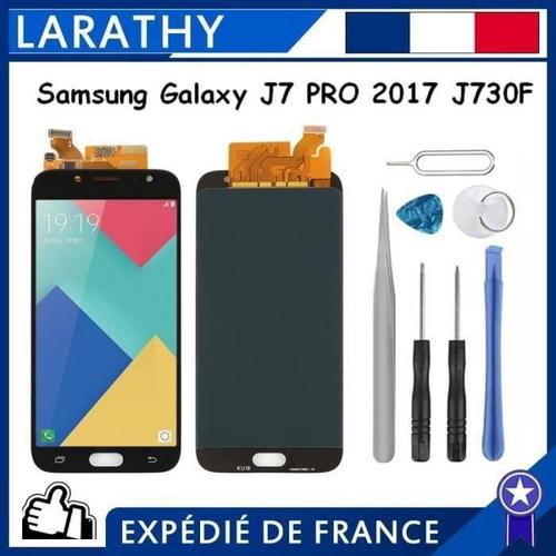 Complet Vitre Tactile+Écran Lcd Pour Samsung Galaxy J7 Pro 2017 J730g J730 J730f-Ds-M Noir Chta4883
