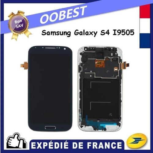 Vitre Tactile + Ecran Lcd Noir Sur Chassis Pour Samsung Galaxy S4 I9505