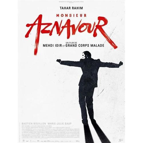 Monsieur Aznavour - Affiche Roulée Originale De Cinéma - Format 120x160 Cm - Un Film De Grand Corps Malade, Mehdi Idir Avec Tahar Rahim, Bastien Bouillon, Marie-Julie Baup, Lionel Cecilio - Année 2024