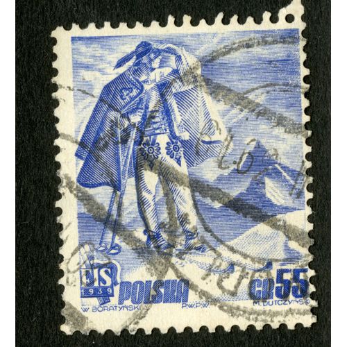 Timbre Oblitéré Polska, Fis 1939, Gr 55, Boratynski, Dutczynski