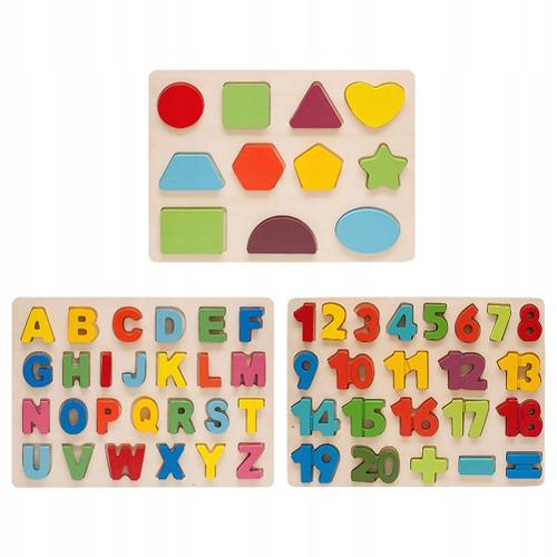 1 Jeu De Puzzle Alphabet En Bois