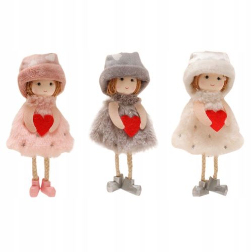 3pcs Poupée D'ange Suspendue Ange D'arbre De Noël