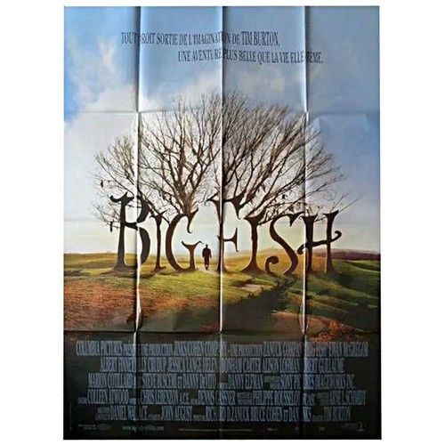 Big Fish - Tim Burton - Ewan Mcgregor - Albert Finney - Jessica Lange - 2003 - Affiche De Cinéma Pliée 120x160 Cm
