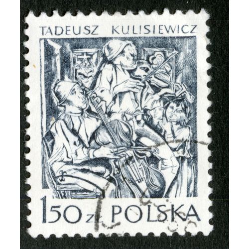 Timbre Oblitéré Polska, Tadeusz Kulisiewicz, 1.50 Zl