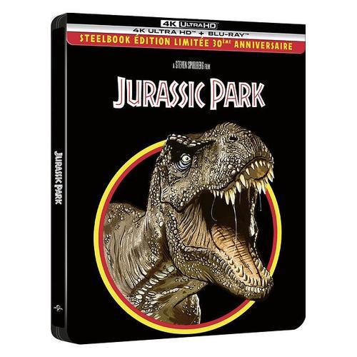 Jurassic Park - 4k Ultra Hd + Blu-Ray - Édition Boîtier Steelbook 30ème Anniversaire