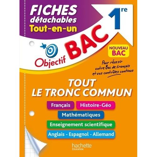 Tout Le Tronc Commun 1re Fiches Détachables