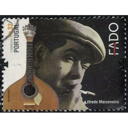 Portugal 2011 Oblitéré Used Musique Chanson Guitare Fado Alfredo Marceneiro Y&t Pt 3668 Su