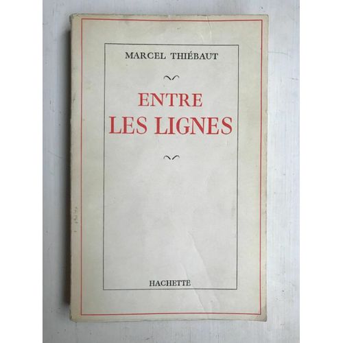 Entre Les Lignes Hachette