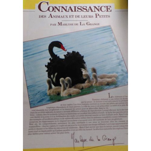 Les Dossiers Du Chocolat Poulain - Connaissance Des Animaux Et De Leurs Petits Par Marlyse De La Grange - Collecteur Collector Album D'images 24 À Collectionner 