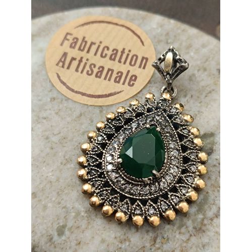 Pendentif Or 18 Carats Et Argent